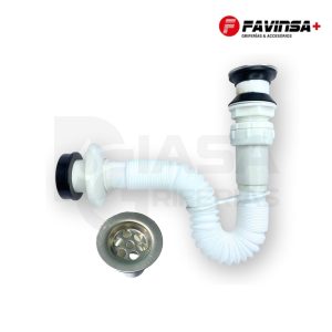 TRAMPA CORRUGADO PARA LAVATORIO CON REJILLA - FAVINSA