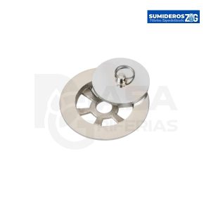 TAPON REJILLA 3" BRONCE CROMADO